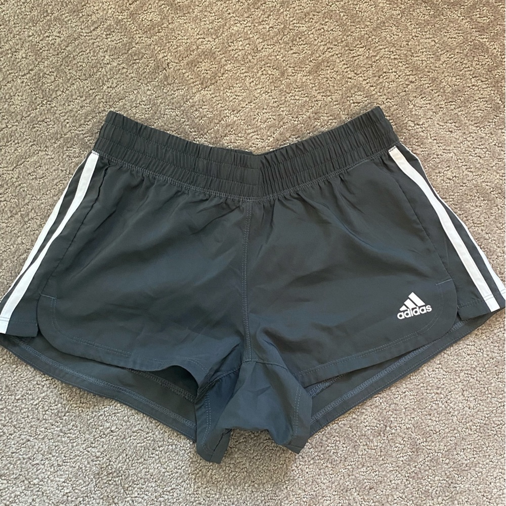 Adidas Athletic Shorts; Dark Gray